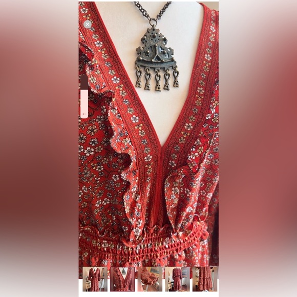 Max Studio BOHO Midi Dress NWT Size Small - Picture 7 of 8